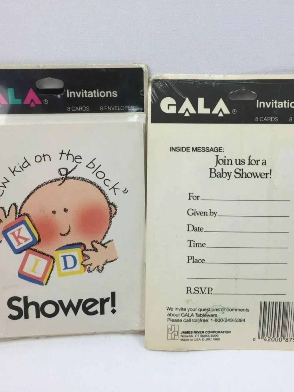 Vintage 90's Baby Shower Party Supplies Cups Plates and Party Invites